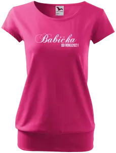 Dámské tričko Babička od roku ...