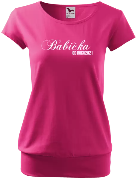 Dámské tričko Babička od roku ...