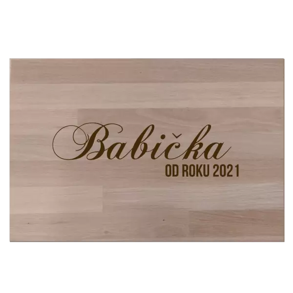 Bukové prkénko Babička od roku ...