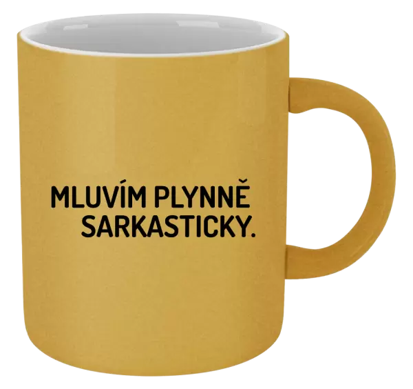 Metalický hrnek Mluvím plynně sarkasticky