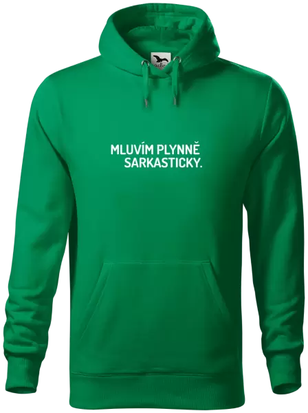 Pánská mikina Mluvím plynně sarkasticky