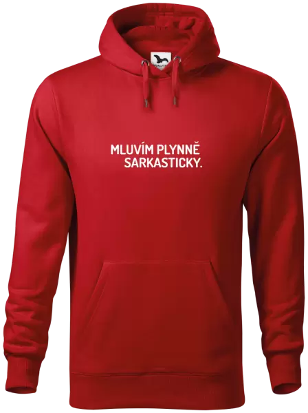 Pánská mikina Mluvím plynně sarkasticky