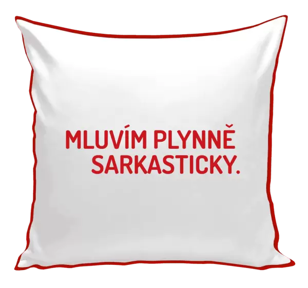 Polštář Mluvím plynně sarkasticky