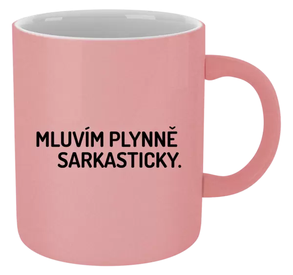 Metalický hrnek Mluvím plynně sarkasticky