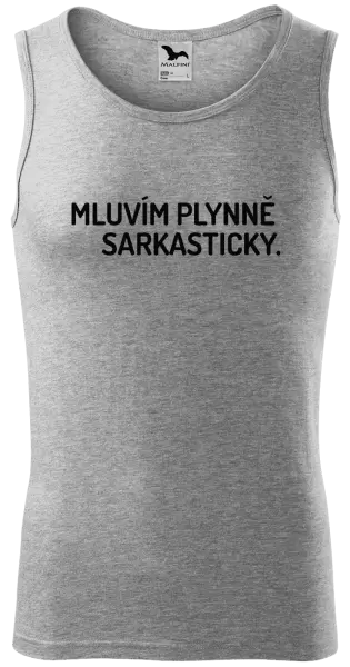 Pánské tílko Mluvím plynně sarkasticky