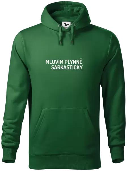 Pánská mikina Mluvím plynně sarkasticky