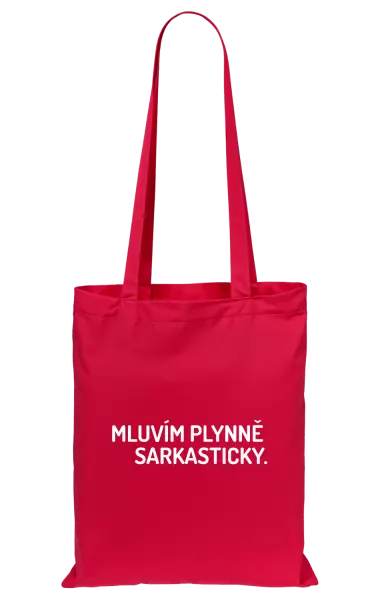 Látková taška Mluvím plynně sarkasticky