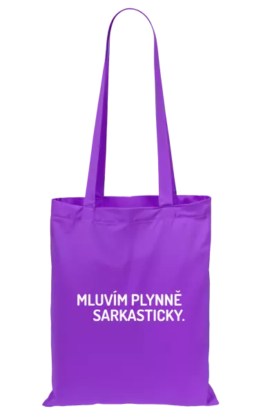 Látková taška Mluvím plynně sarkasticky