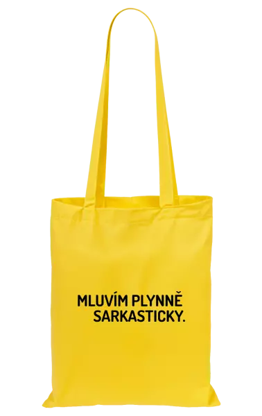Látková taška Mluvím plynně sarkasticky