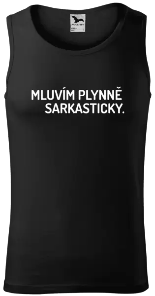 Pánské tílko Mluvím plynně sarkasticky