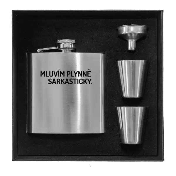 Placatka v krabičce Mluvím plynně sarkasticky