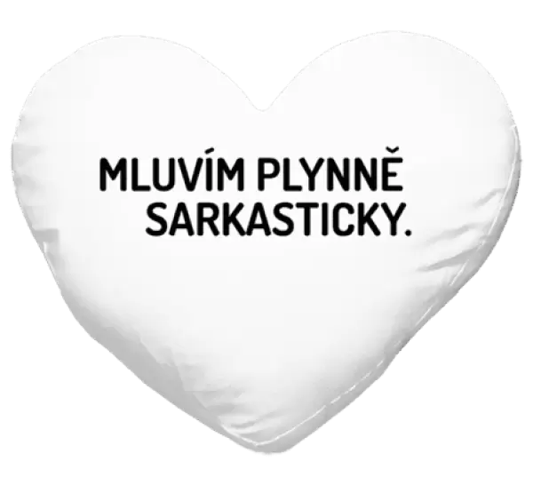 Polštář Mluvím plynně sarkasticky
