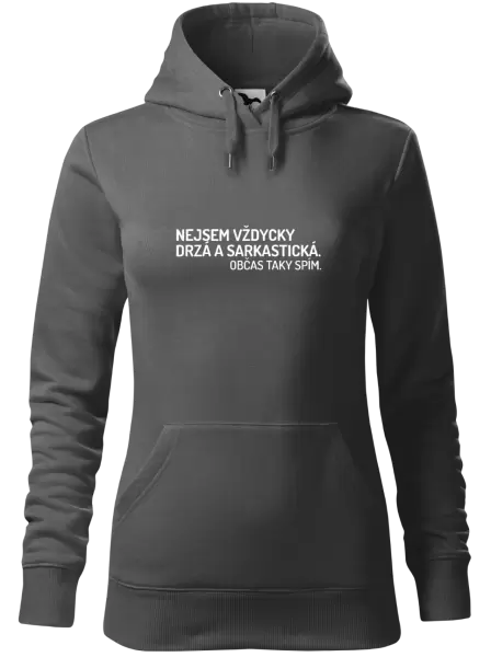 Dámská mikina Nejsem vždycky sarkastická. Občas taky spím.