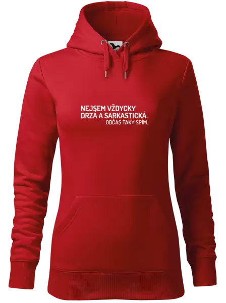 Dámská mikina Nejsem vždycky sarkastická. Občas taky spím.