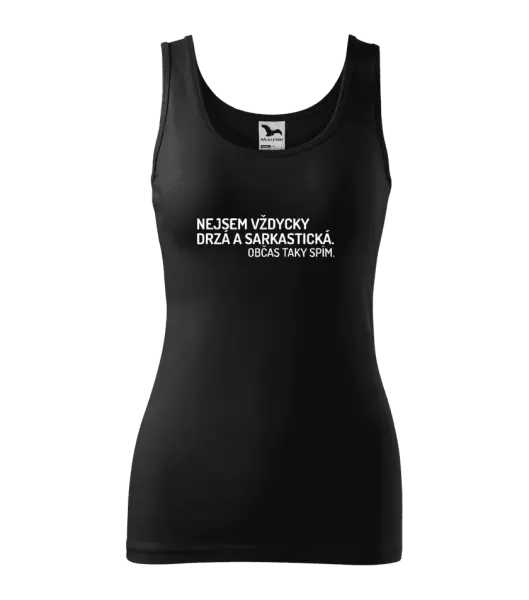 Dámské tílko Nejsem vždycky sarkastická. Občas taky spím.
