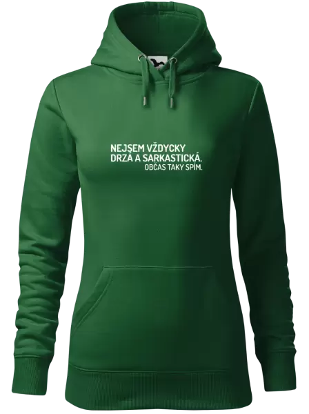 Dámská mikina Nejsem vždycky sarkastická. Občas taky spím.