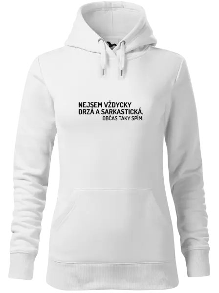 Dámská mikina Nejsem vždycky sarkastická. Občas taky spím.