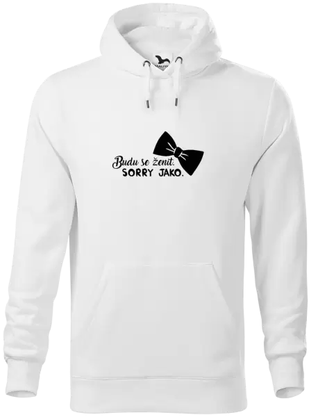 Pánská mikina Budu se ženit. Sorry jako.