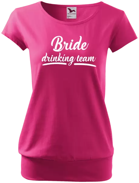 Dámské tričko Bride drinking team