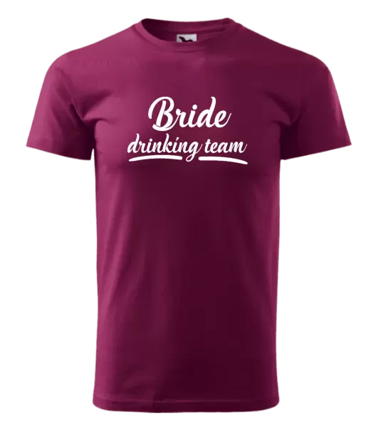 Pánské tričko Bride drinking team