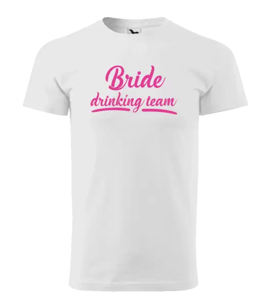 Pánske tričko Bride drinking team