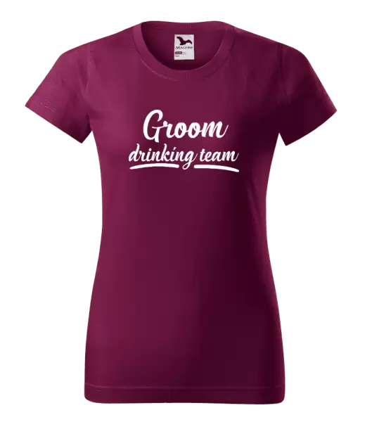 Dámské tričko Groom drinking team