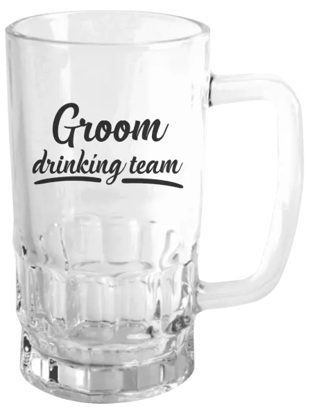 Půllitr Groom drinking team