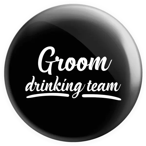 Placka Groom drinking team