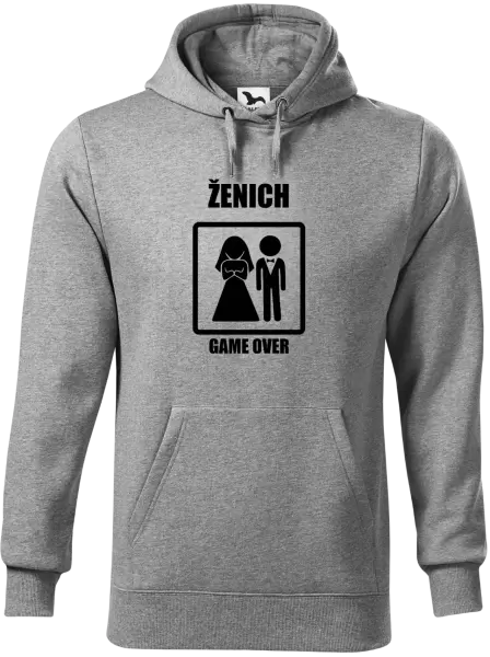 Pánská mikina Game over - ženich