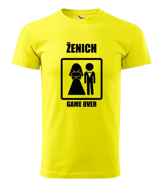 Pánské tričko Game over - ženich