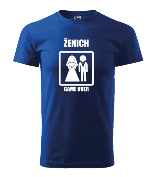 Pánské tričko Game over  - ženich