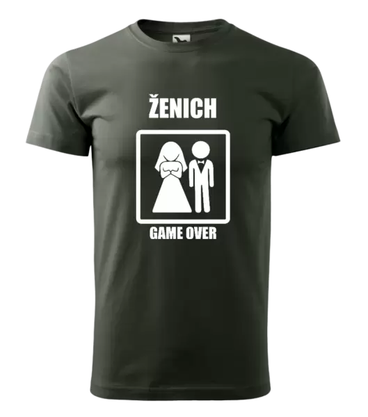 Pánské tričko Game over - ženich