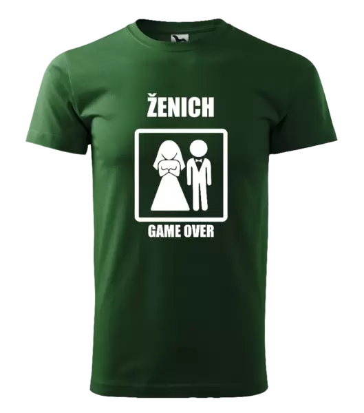 Pánské tričko Game over - ženich