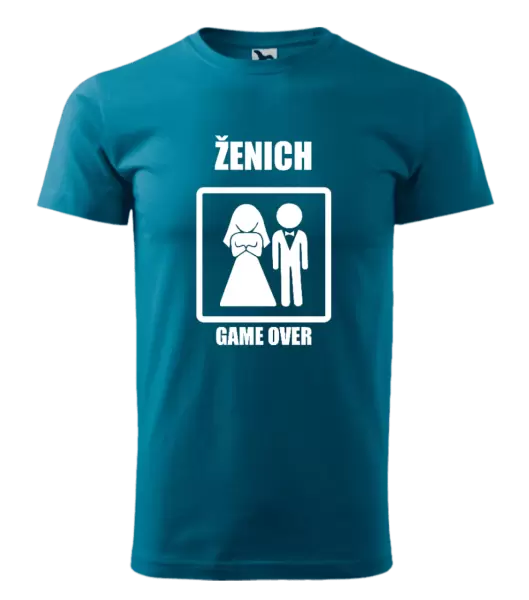 Pánské tričko Game over - ženich