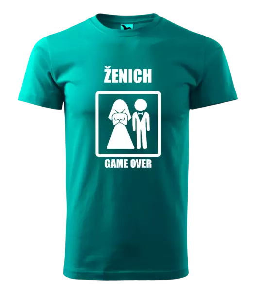 Pánské tričko Game over - ženich