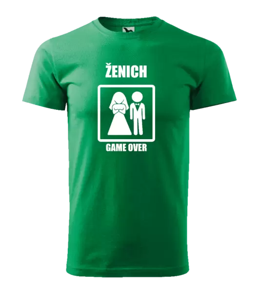 Pánské tričko Game over - ženich