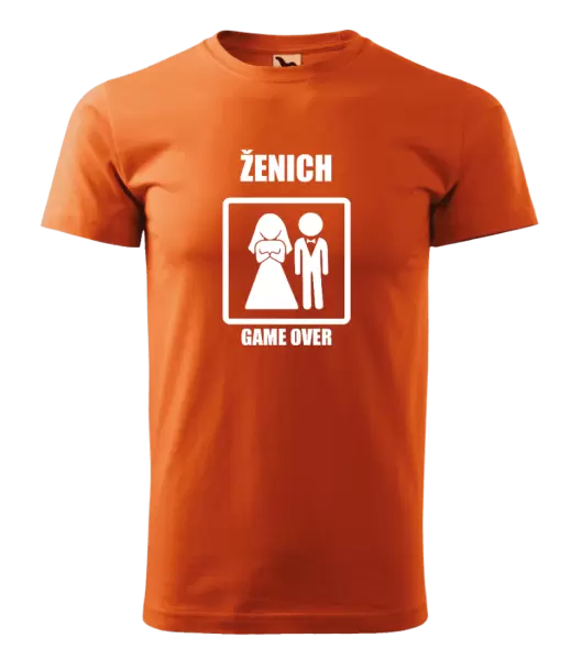 Pánské tričko Game over - ženich