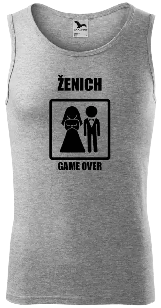 Pánské tílko Game over - ženich