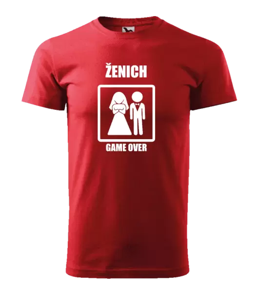 Pánské tričko Game over - ženich