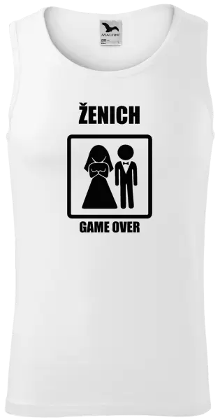 Pánské tílko Game over - ženich