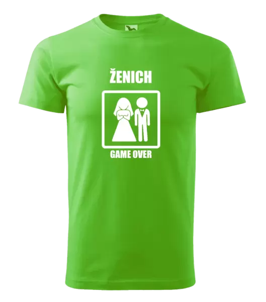 Pánské tričko Game over - ženich