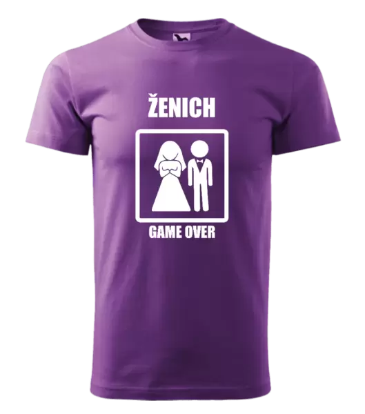 Pánské tričko Game over - ženich