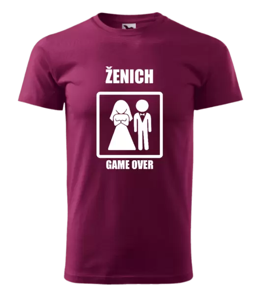 Pánské tričko Game over - ženich