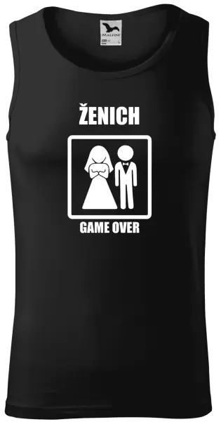 Pánské tílko Game over - ženich