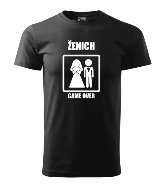 Pánské tričko Game over - ženich