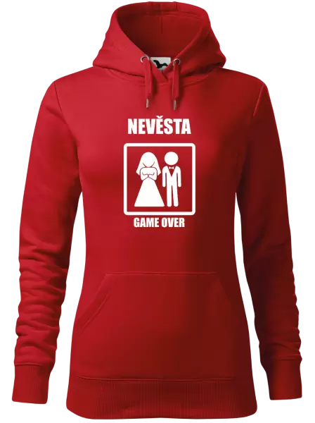 Dámská mikina Game over - nevěsta