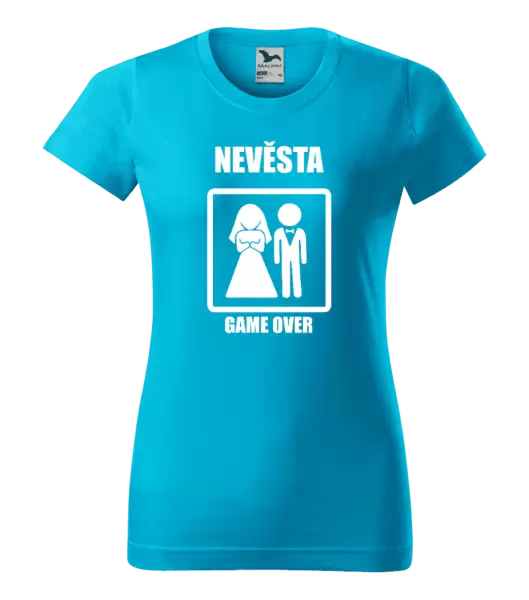 Dámské tričko Game over - nevěsta