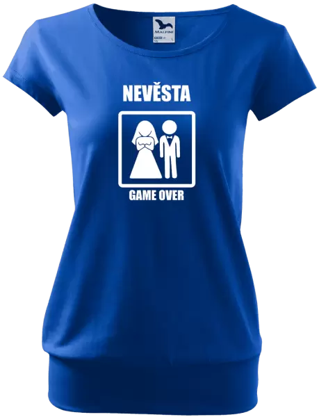 Dámské tričko Game over - nevěsta