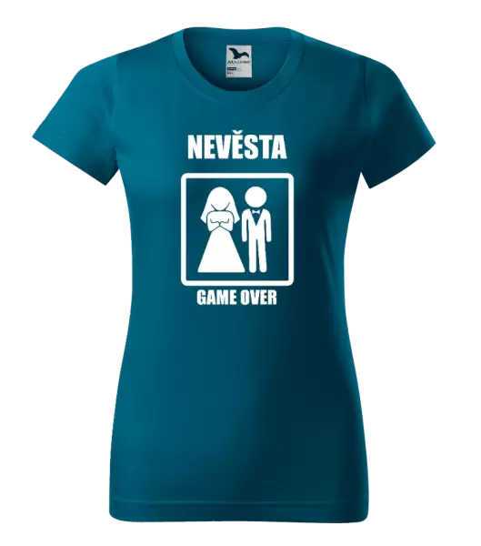 Dámské tričko Game over - nevěsta