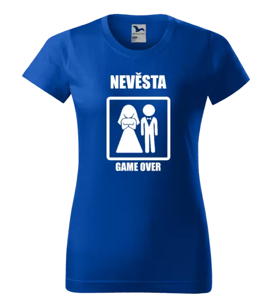 Dámské tričko Game over - nevěsta